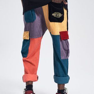 Streetwear Fashion Trousers Hip Hop Patchwork Cargo Urban Unisex Pants N-P2